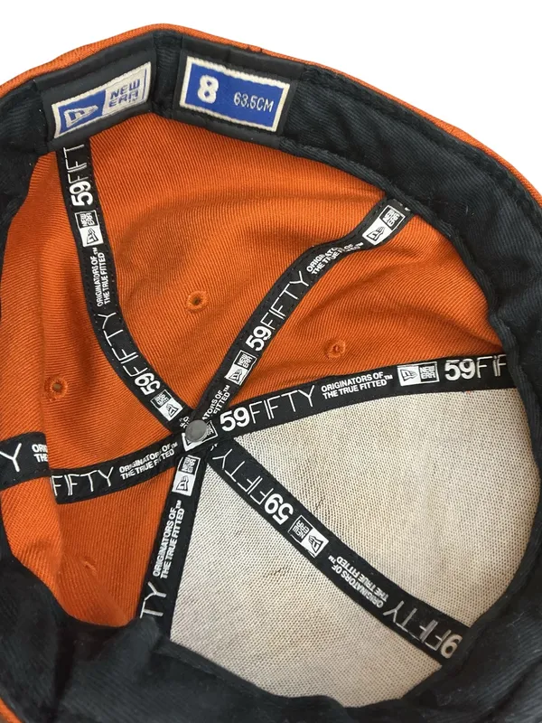 New Era 59FIFTY Texas Longhorns Fitted Hat Size 8 Burnt Orange White Longhorn - Image 4