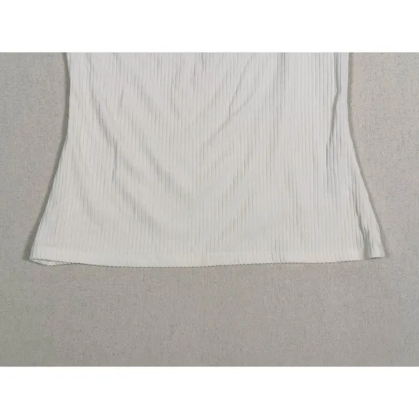 Reformation Rochelle Ribbed Tank Top Size XS Ivory White Minimalist Layering - Image 6