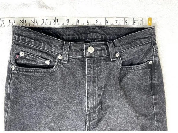 Ralph Lauren Polo Jean Co. 8 x 31 Black Denim Classic Stretch Jeans Size Black - Image 6