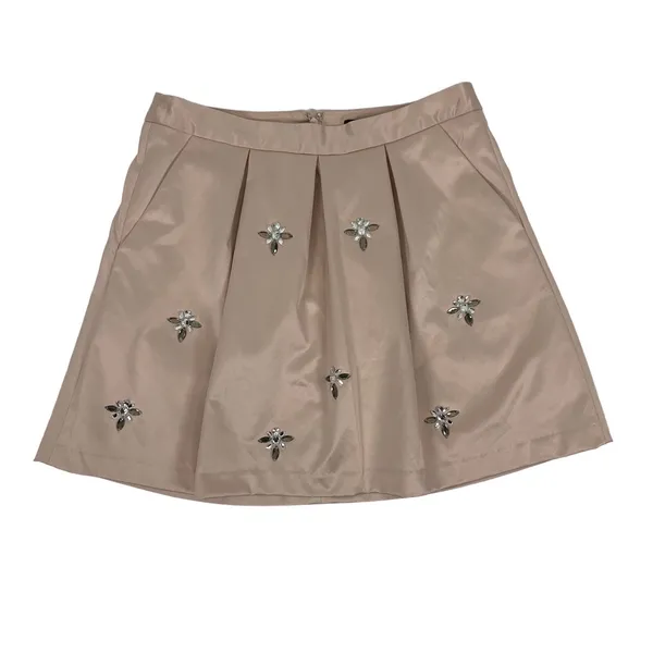 The Limited Pink Embellished Skirt Small A Line Retro Preppy Party - Image 2
