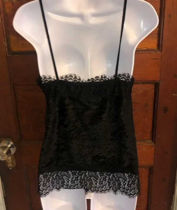 Black Spaghetti Top Blouse - Image 6