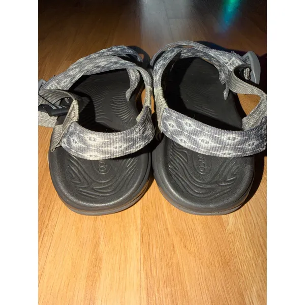 Chaco Z Cloud 2 Womens Sandals Grey Geometric Strappy Toe Loop Size 9 - Image 2