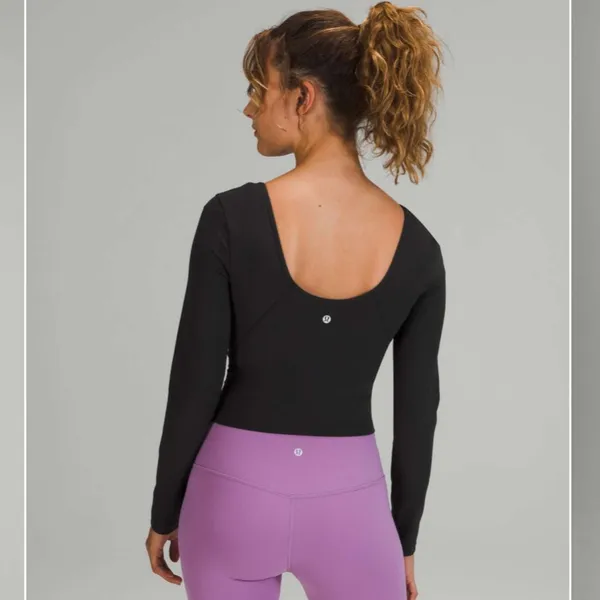 Lululemon Align Long Sleeve Top, Black - Image 3