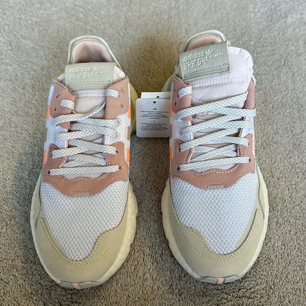 NWT ADIDAS Night Joggers Cloud White Icey Pink - Image 2