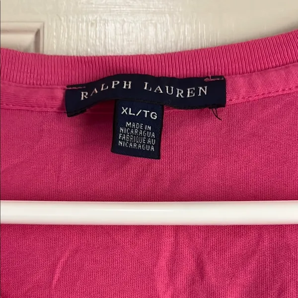 Ralph Lauren Pink Fitted Polo T-Shirt - Image 3