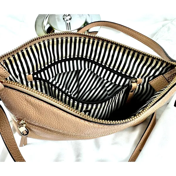 Kate Spade Jackson Street Gabriele Pebbled Leather Crossbody Brown - Image 16