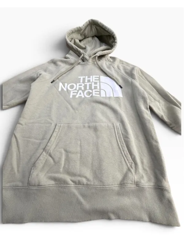 Women's The North Face Hoodie Sweatshirt Size XS Sage White Logo - Image 3