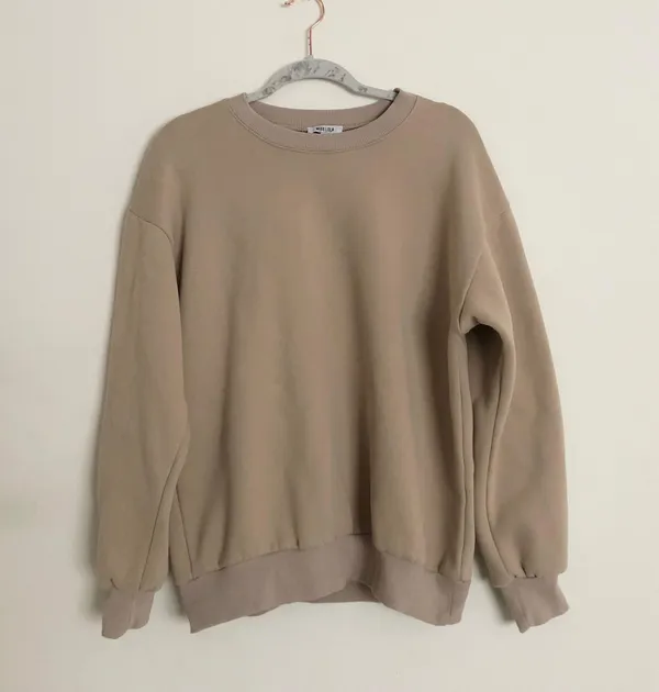 Miss Lola Cozy Feels Crewneck Sweater Tan Natural M - Image 3