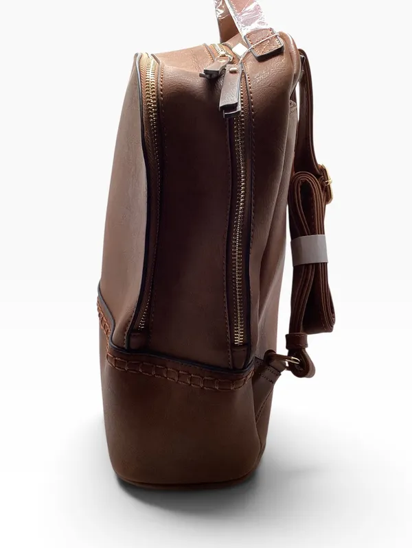 Jen & Co Brown Marty Vegan Backpack bag. - Image 9