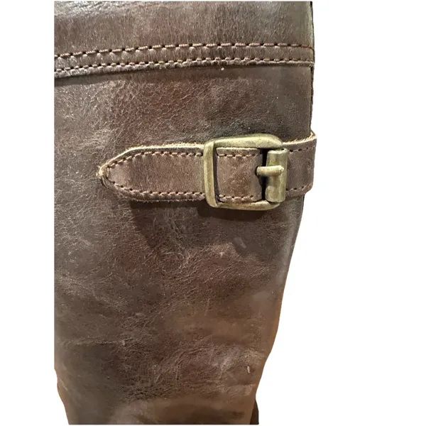 FRYE Goodyear Welt Leather Riding Boots Knee-High 77561 E-09 - Image 7
