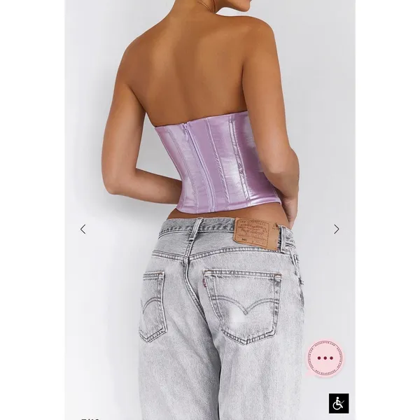 Mistress Rocks House‎ of CB Cultured Lilac Strapless Corset Top NWT Small SOLD OUT - Image 7