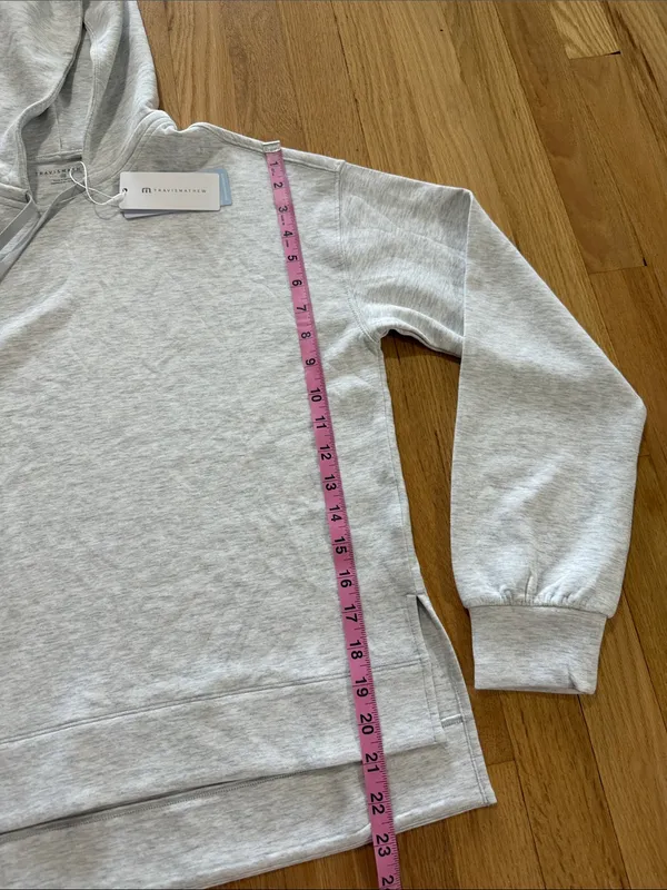 NWT Travis Mathew Light Grey Skyloft Soft Hoodie Sz XS - Image 5