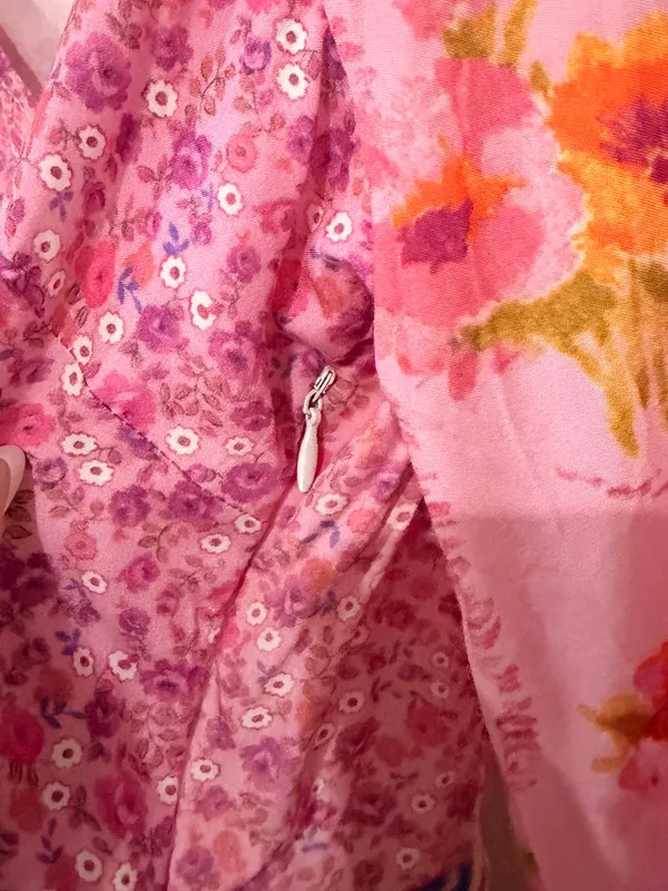 For Love Bell Pink Floral Dress - Image 5