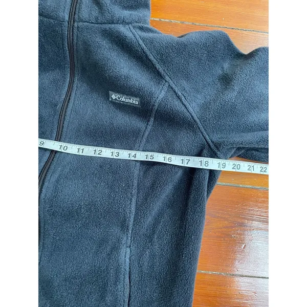 Columbia Benton Springs Fleece Jacket Womens M Black Full Zip Outdoor - Image 7