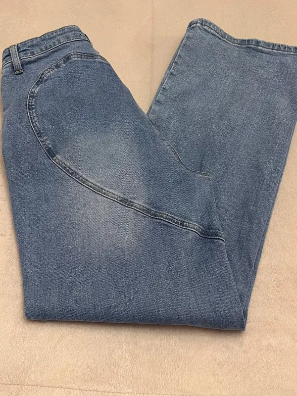 Akira Women's Wide Leg Jeans Size 31 Blue Denim High Rise Casual - Image 6