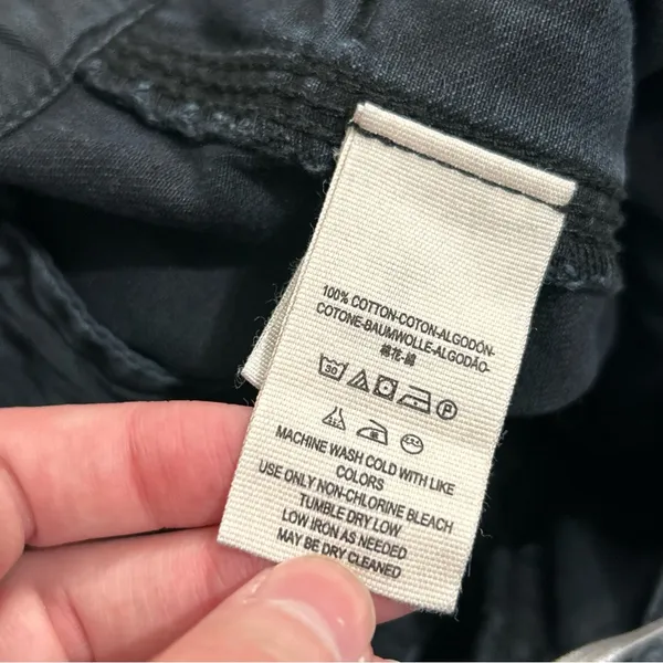 Free People Boyfriend Chino Utility Pants Black Size 6 - Image 8