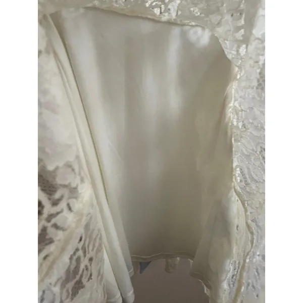 Altar’d State Cream Blue Lace Dress Sz‎ Small - Image 7