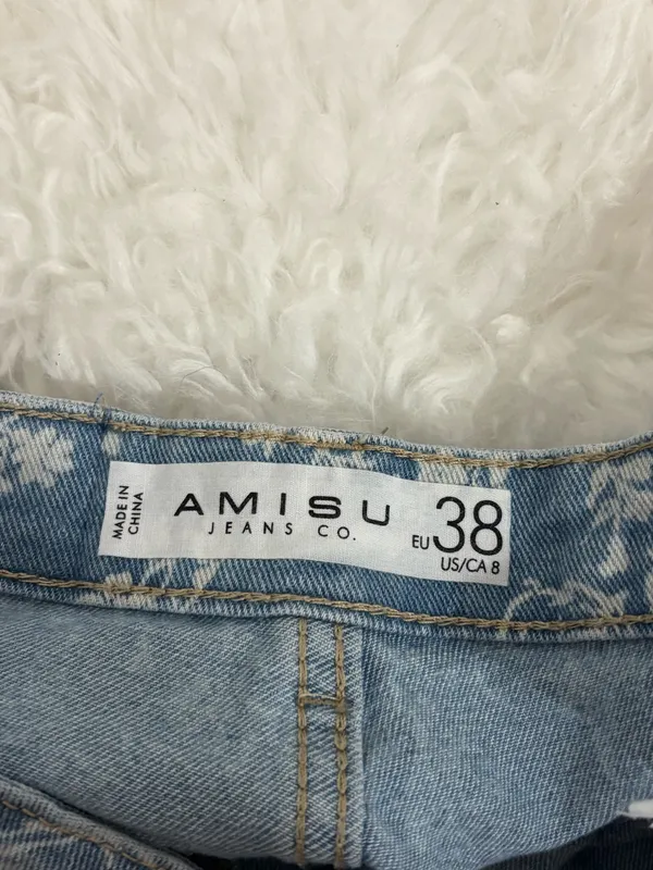 Amisu Vintage Floral Jeans - Image 3