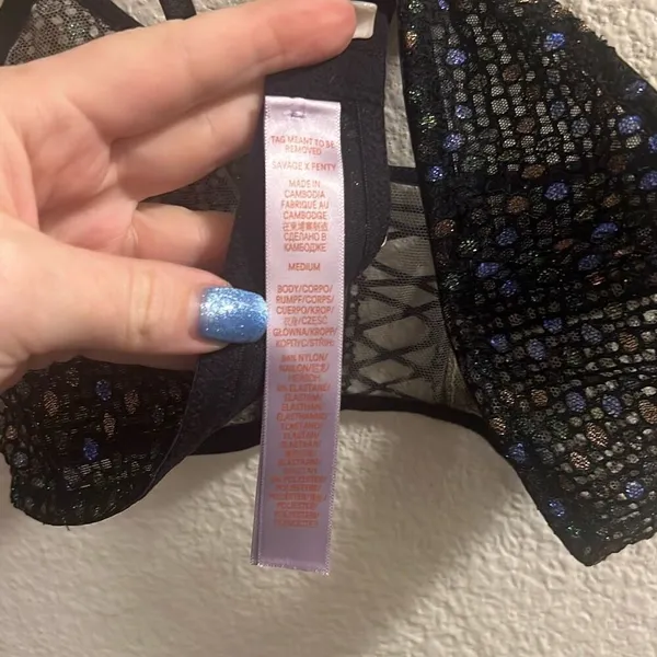 ✨Savage X Fenty DISCO LACE UP SZ MEDIUM BRALETTE✨ - Image 7