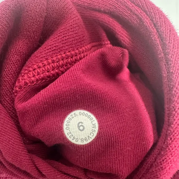 Lululemon Scuba Relaxed-Fit High-Rise‎ Jogger Pomegranate Womens 6 Drawstring - Image 5