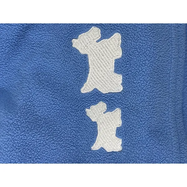 VS‎ Pink K Fleece Scottie Dog Polka Dot PJ Set Women L Blue Long Sleeve Cozy - Image 11