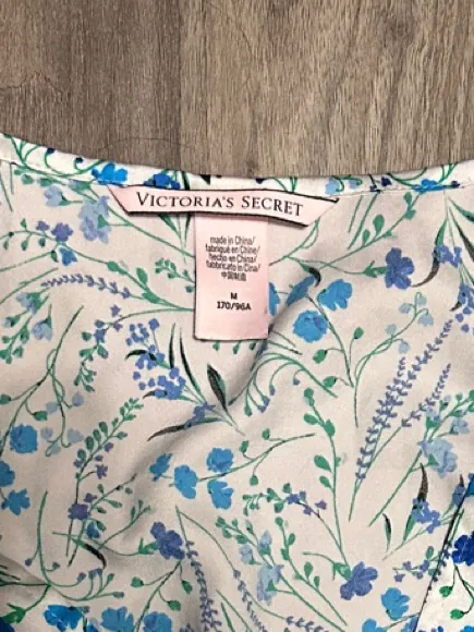 Victoria's Secret White and Blue Floral Wide-Leg Jumpsuit - Image 2