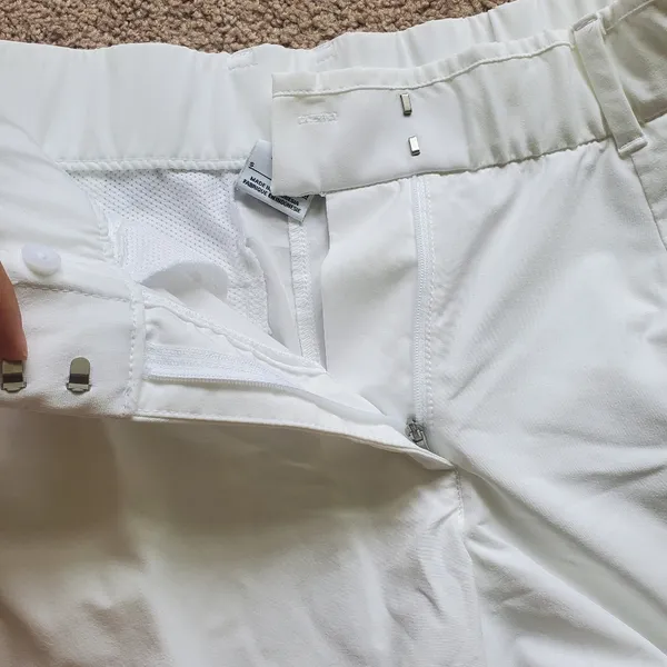 Women's White Nike Dri-Fit Golf Shorts - Image 4