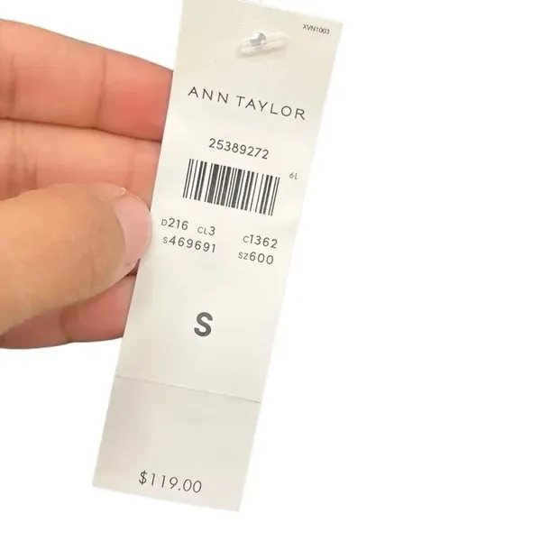 Ann Taylor Halter Midi Dress Keyhole Neckline Navy Small NEW #734 - Image 12