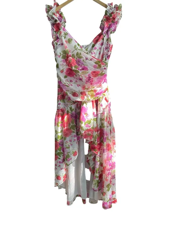 Abercrombie & Fitch Floral High Lo Ruffle Dress - Image 3