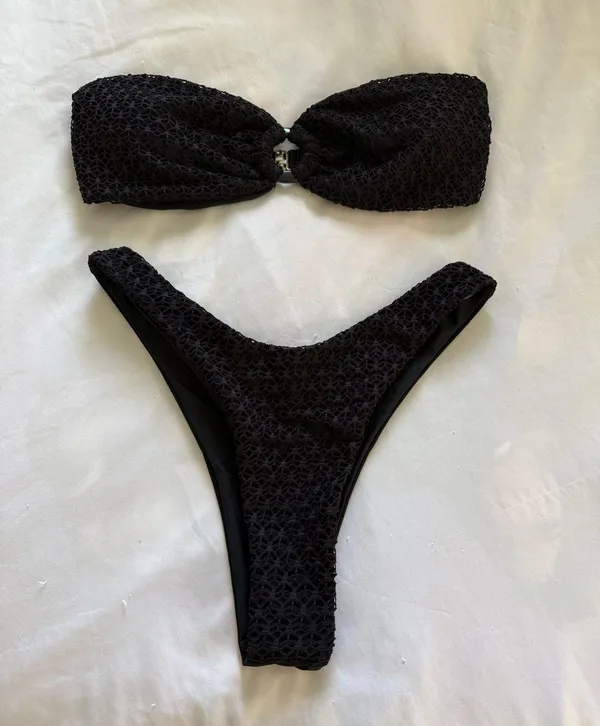 Black Bikini Top & Bottom - Image 2