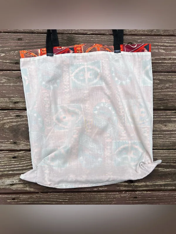 Unisex Boho Maximalist Fabric Tribal Shoulder Tote Bag Casual Everyday Wear|LRG - Image 10