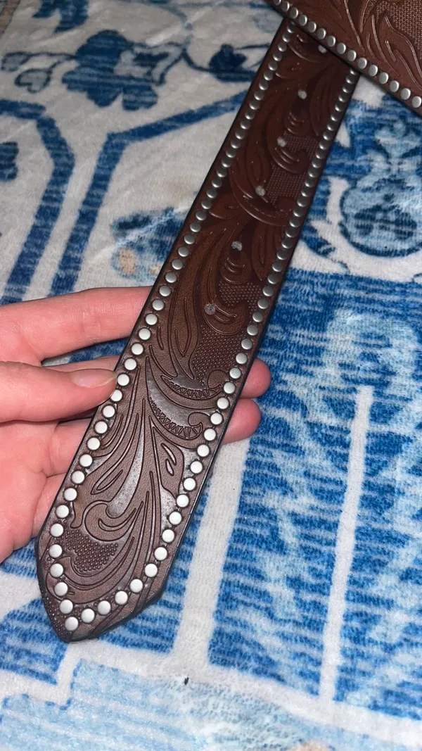 Brown western belt - Image 3
