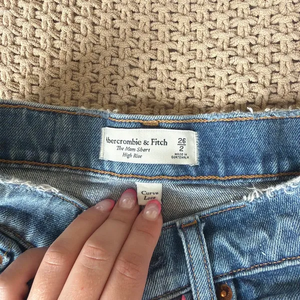 Abercrombie Curve-Love Denim Shorts - Image 3