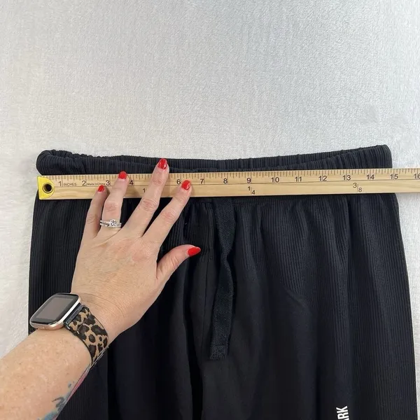 Gymshark L Large Joggers Pause‎ Black Baggy Elastic Waist Ribbed Oversized Relax - Image 10