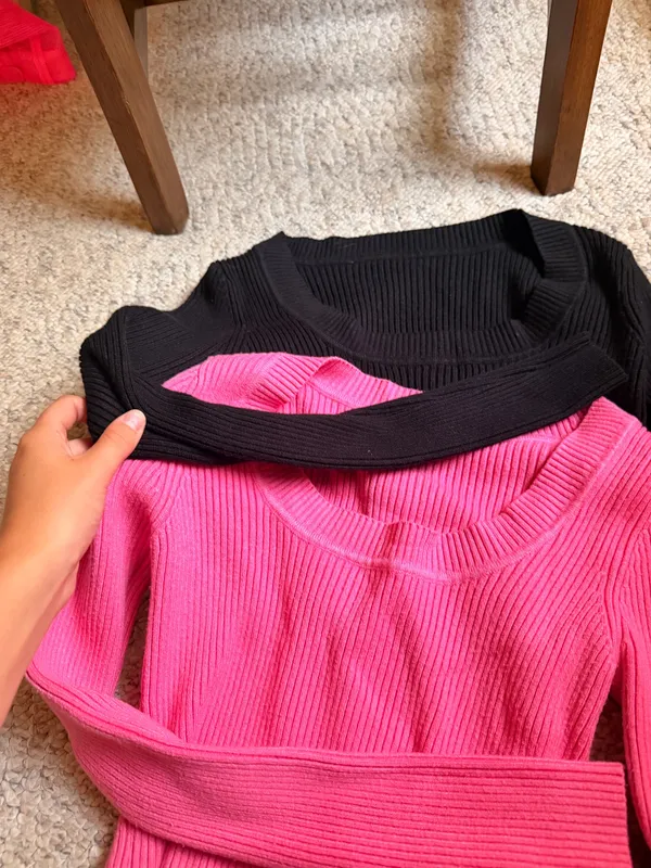 Shein Long Sleeve Top Crop - Image 2
