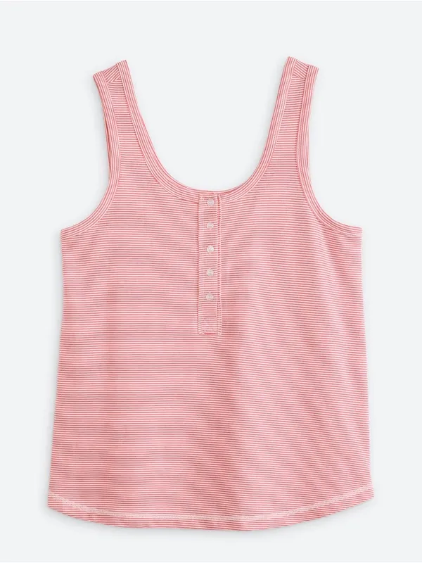 Thread & Supply Maternity SL Henley Tank Red Medium NWT STITCH FIX - Image 4