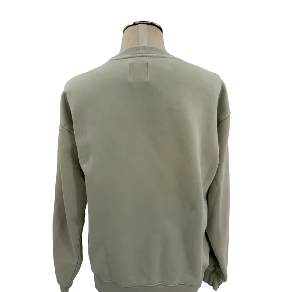 Aritzia Tna CozyAF Fleece Crew Sweatshirt Pullover Sage Green Size Small - Image 7