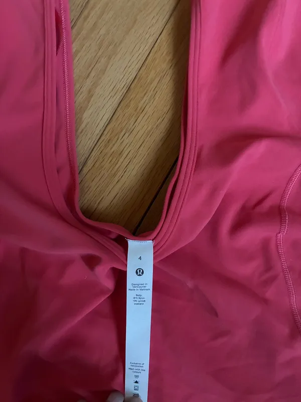 Lululemon raspberry coral align tee shirt - Image 3