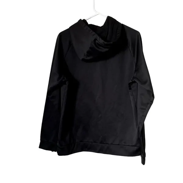 Nike dri fit black and white logo hoodie pockets workout athleisure top - Image 8