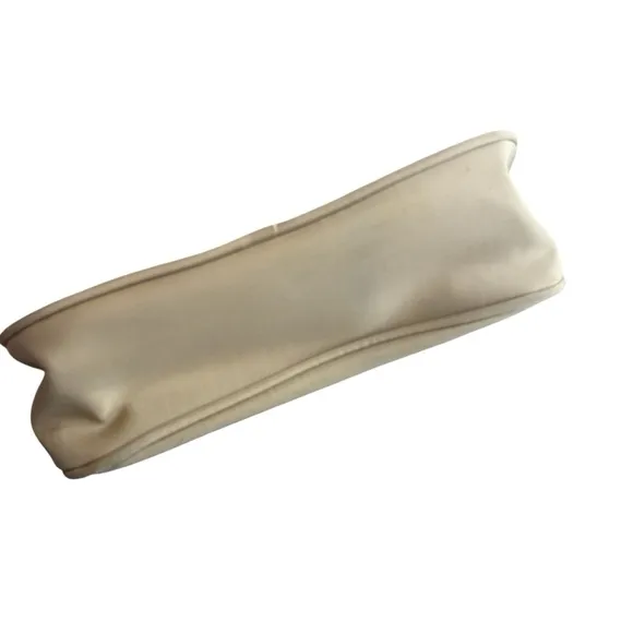 White Fox‎ Boutique Chain Strap Nylon Shoulder Bag Tan Gold Trendy Going Out - Image 6
