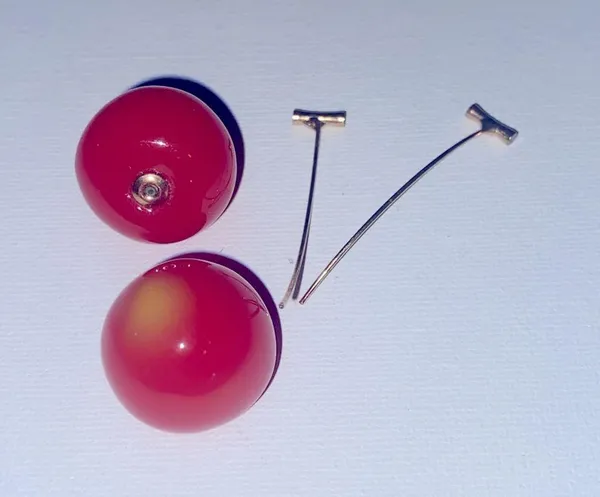Anthropologie cherry drop earrings - Image 3