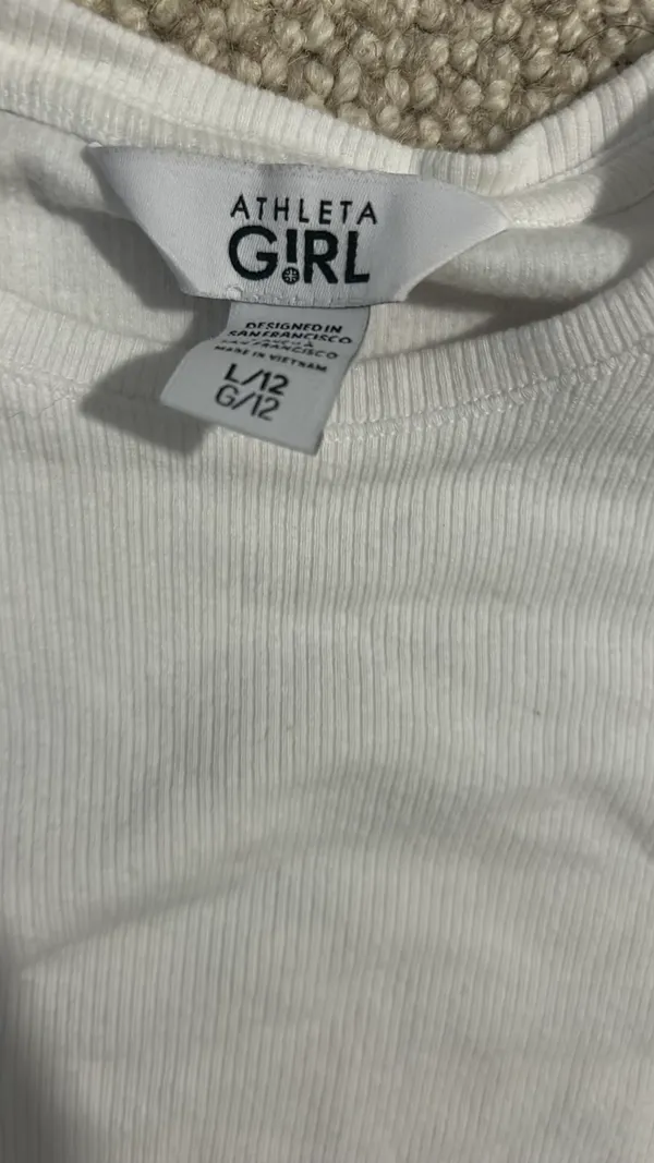 Athleta White long sleeve top - Image 2