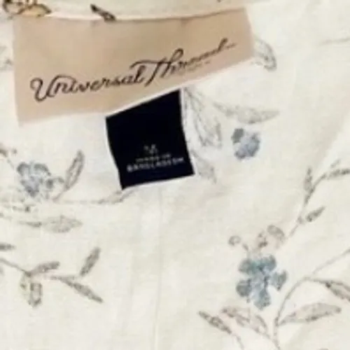 Universal Thread Cream Floral Racerback Midi Dress with Pockets Size M NWT - Image 5