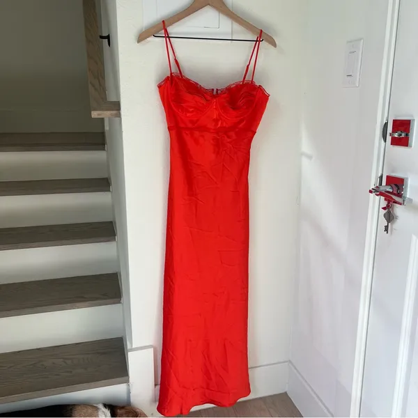 ASTR The Label Florianne Maxi Dress in Orange NWOT - Image 4