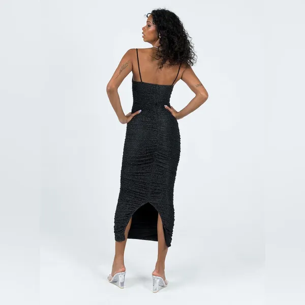 Princess Polly Reeva Maxi Dress in Black Size 2 New with tags - Image 4