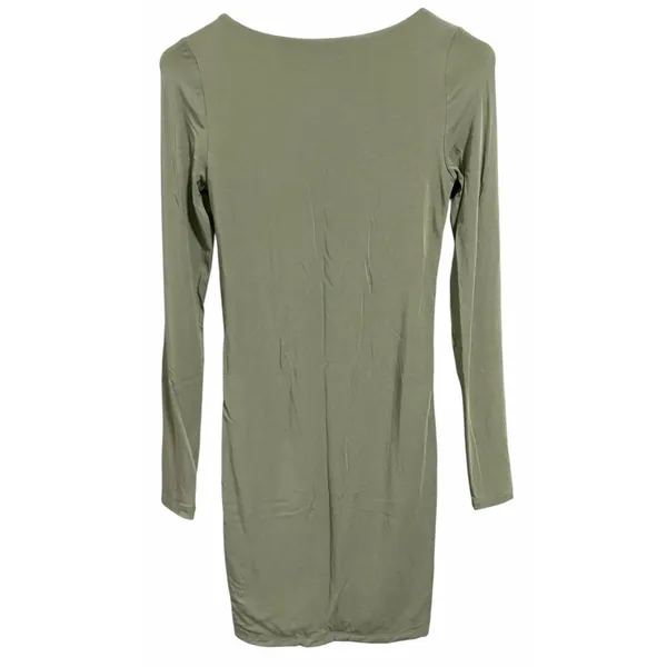 Wilfred Aritzia Lydia Ruched Mini Bodycon Dress‎ Sage Green Women's Size Small - Image 2