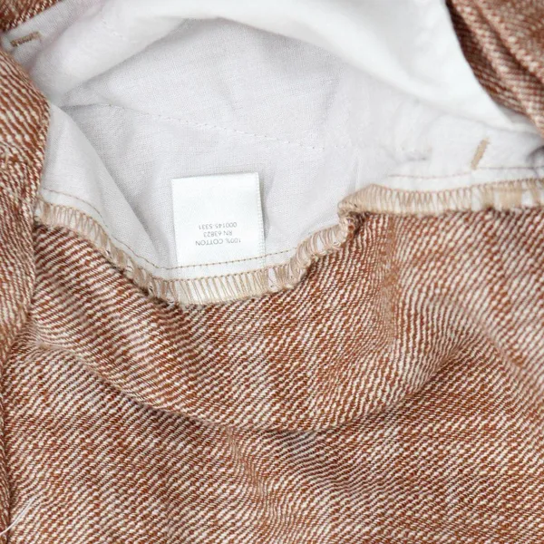 NWT Cj Banks Size Textured Relaxed Fit High Rise Trousers 5331 16W Brown Red - Image 5