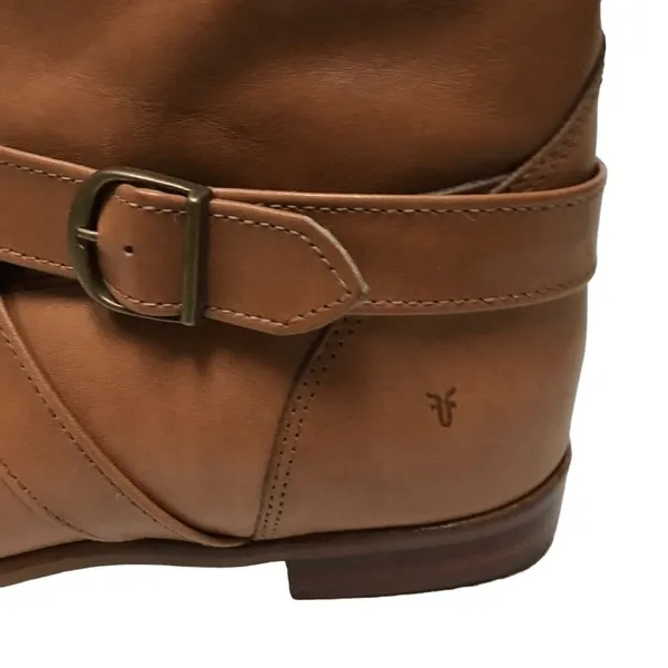 Vintage Frye tan leather pull‎ on riding boots 9 - Image 8