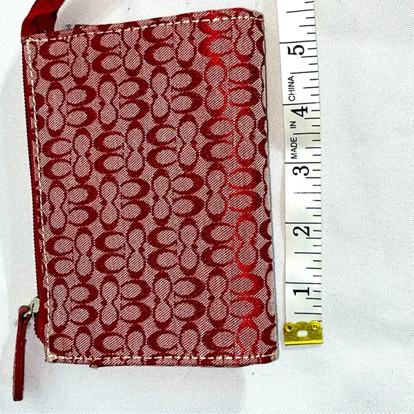 Zipper pouch with C’s pattern RED - Image 2