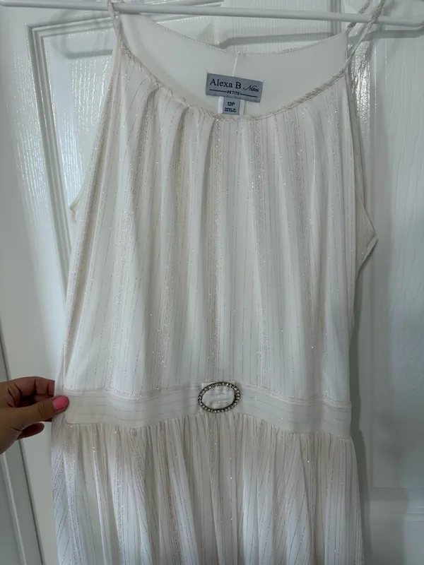 White Dress Size 10 - Image 2
